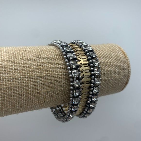 Stella & Dot Portia Bracelet Mixed Metal Day to Night - Picture 4 of 5